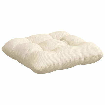 Sittkuddar 4 pcs Kräm 40 x 40 cm Kordread tyg
