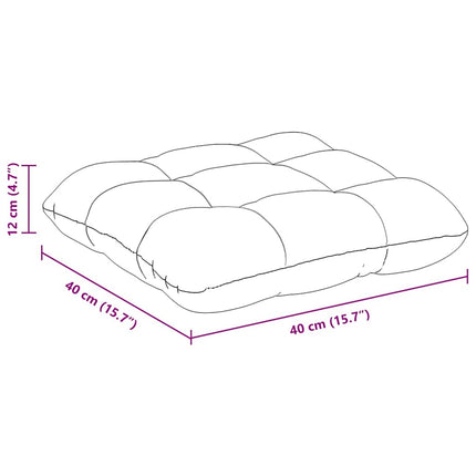 Sittkuddar 4 pcs Grågrön 40 x 40 cm Kordread tyg