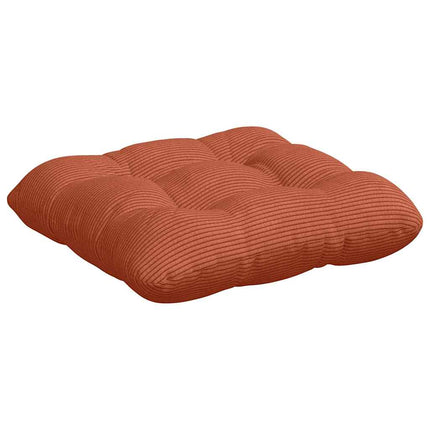 Sittkuddar 4 pcs Röd orange 40 x 40 cm Kordread tyg