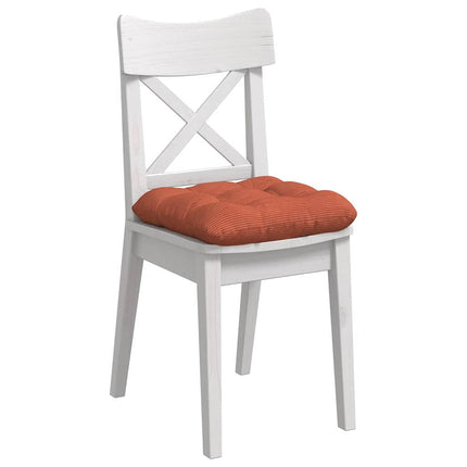 Sittkuddar 4 pcs Röd orange 40 x 40 cm Kordread tyg