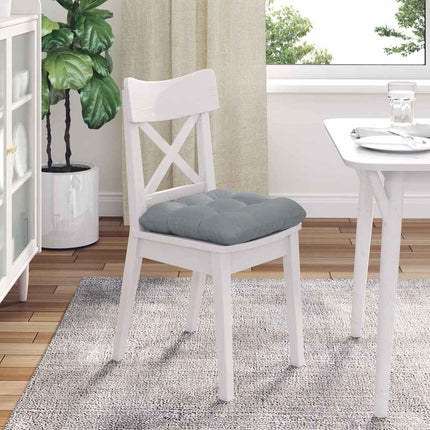 Sittkuddar 4 pcs Ljusgrå 45 x 45 x 12 cm tyg