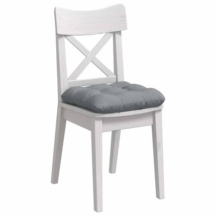 Sittkuddar 4 st Tyg Ljusgrå 45 x 45 x 12 cm