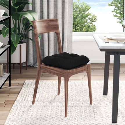 Sittkuddar 4 pcs Svart 45 x 45 x 12 cm tyg