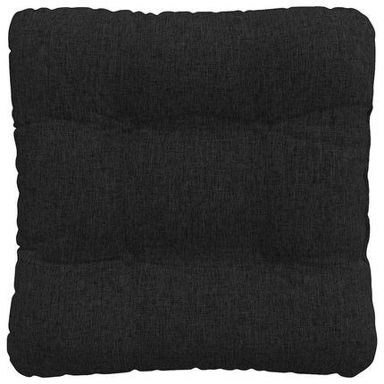 Sittkuddar 4 st Tyg Svart 45 x 45 x 12 cm