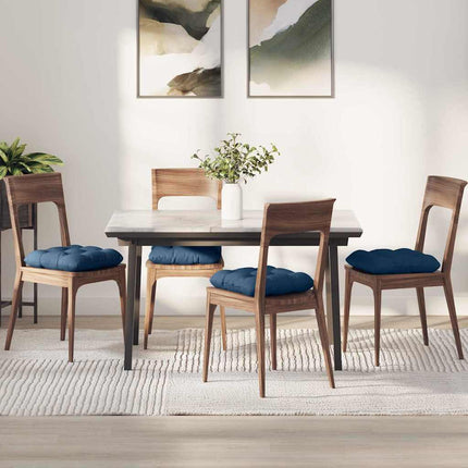 Sittkuddar 4 pcs Blå 45 x 45 x 12 cm tyg