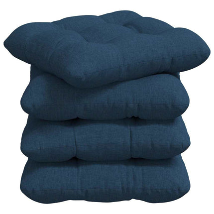 Sittkuddar 4 pcs Blå 45 x 45 x 12 cm tyg