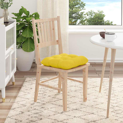 Sittkuddar 4 pcs Ljusgul 45 x 45 x 12 cm tyg