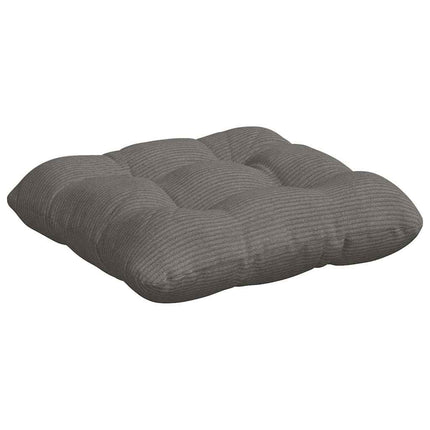 Sittkuddar 4 st Kordread tyg Ljusgrå 45 x 45 cm