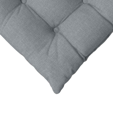 Sittkuddar 4 pcs Ljusgrå 40 x 40 x 6 cm tyg