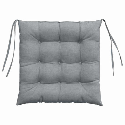 Sittkuddar 4 pcs Ljusgrå 40 x 40 x 6 cm tyg