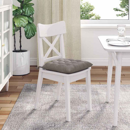Sittkuddar 4 pcs Taupe 40 x 40 x 6 cm tyg