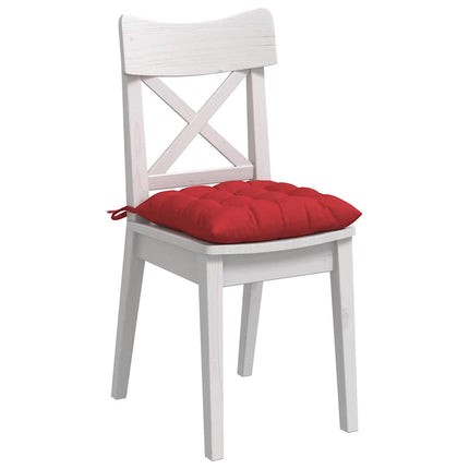 Sittkuddar 4 st Tyg Röd 40 x 40 x 6 cm