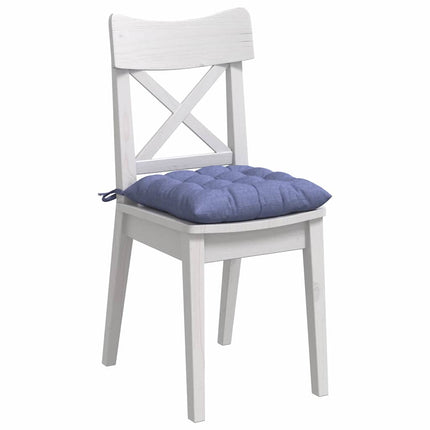 Sittkuddar 4 st Tyg Jeansblå 40 x 40 x 6 cm