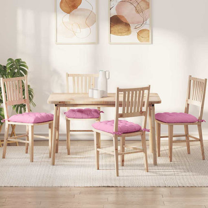 Sittkuddar 4 pcs Rosa 40 x 40 x 6 cm tyg