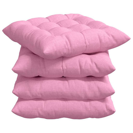 Sittkuddar 4 pcs Rosa 40 x 40 x 6 cm tyg
