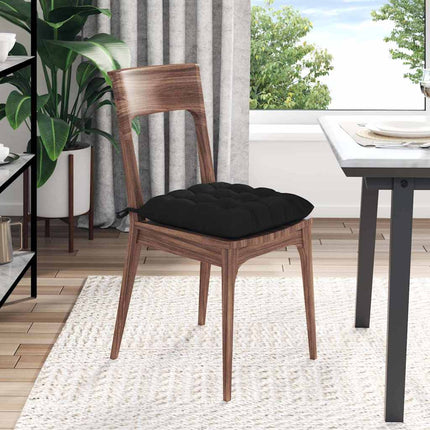Sittkuddar 4 pcs Svart 40 x 40 x 6 cm Mikrofiber
