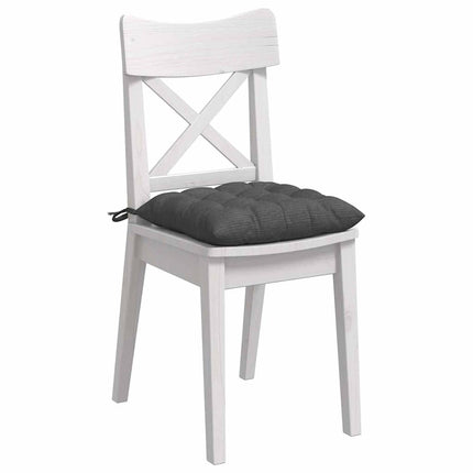 Sittkuddar 4 pcs Mörkgrå 40 x 40 x 6 cm Kordread tyg