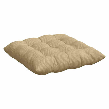 Sittkuddar 4 pcs Grågrön 40 x 40 x 6 cm Kordread tyg
