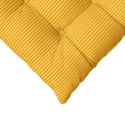 Sittkuddar 4 pcs Ljusgul 40 x 40 x 6 cm Kordread tyg