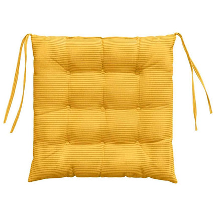 Sittkuddar 4 st Kordread tyg Ljusgul 40 x 40 x 6 cm