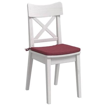 Sittkuddar 4 pcs Vinröd 40 x 40 x 3 cm tyg