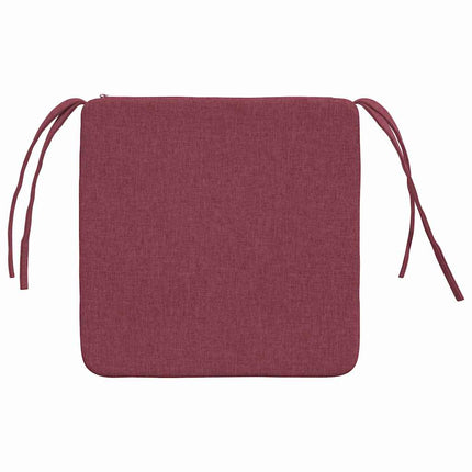 Sittkuddar 4 pcs Vinröd 40 x 40 x 3 cm tyg