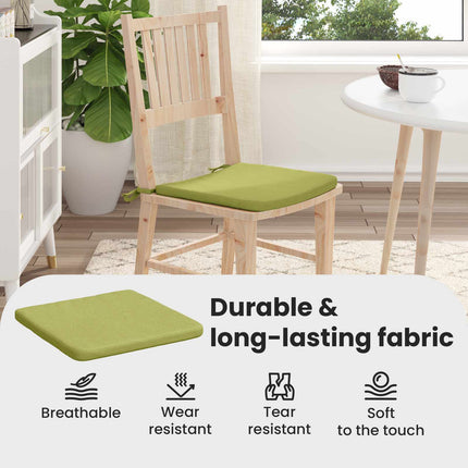 Sittkuddar 4 pcs Ljusgrön 40 x 40 x 3 cm tyg