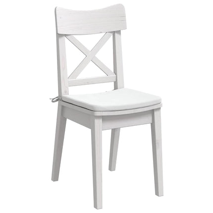 Sittkuddar 4 pcs Vit 40 x 40 x 3 cm tyg