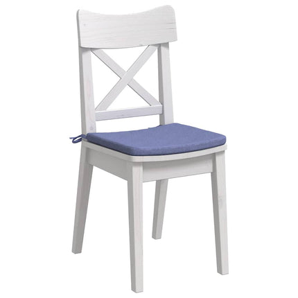 Sittkuddar 4 st tyg Jeansblå 40 x 40 x 3 cm