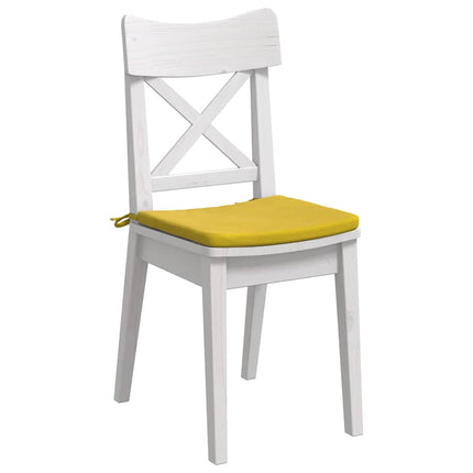 Sittkuddar 4 st Sammet Gul 40 x 40 x 3 cm