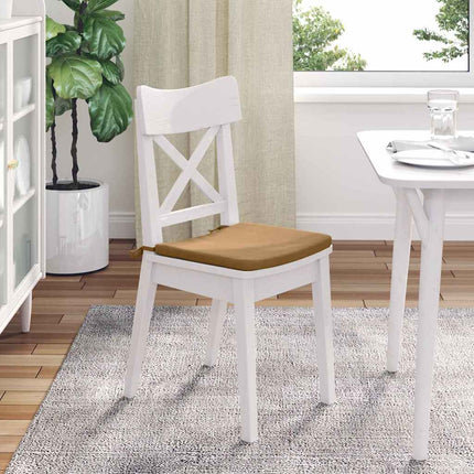 Sittkuddar 4 pcs Brun 40 x 40 x 3 cm Sammet
