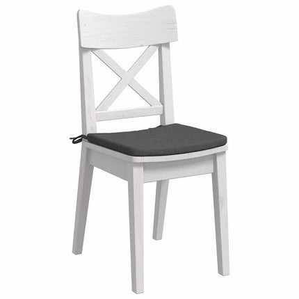 Sittkuddar 4 pcs Mörkgrå 40 x 40 x 3 cm Kordread tyg