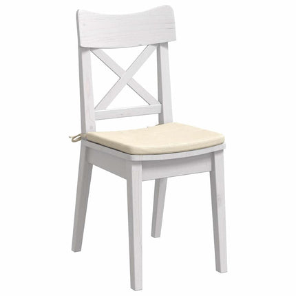 Sittkuddar 4 st Kordread tyg Kräm 40 x 40 x 3 cm