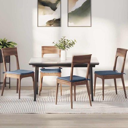 Sittkuddar 4 pcs Blå 40 x 40 x 3 cm Kordread tyg