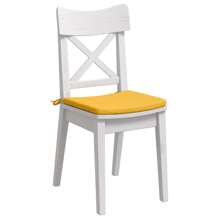 Sittkuddar 4 pcs Ljusgul 40 x 40 x 3 cm Kordread tyg