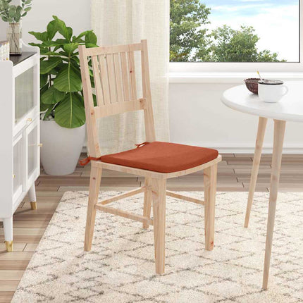 Sittkuddar 4 pcs Röd orange 40 x 40 x 3 cm Kordread tyg