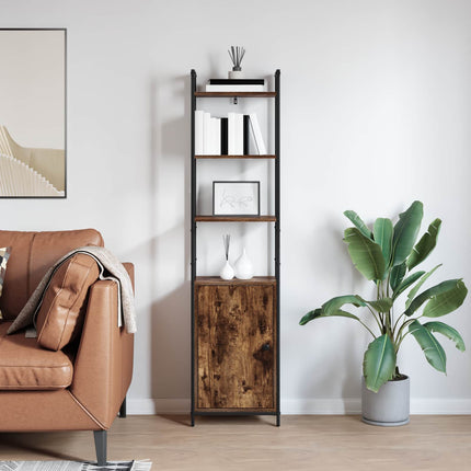 Bokskåp Rökt ek 40 x 24 x 161 cm Konstruerat trä