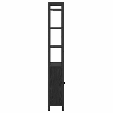 Bokskåp Svart Ek 60 x 24 x 161 cm Konstruerat trä