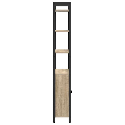 Bokskåp 6 nivåer 60 x 24 x 161 cm Konstruerat trä Sonoma-ek
