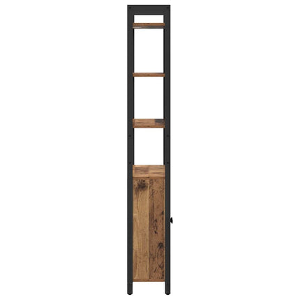 Bokskåp Gammalt trä 60 x 24 x 161 cm Konstruerat trä
