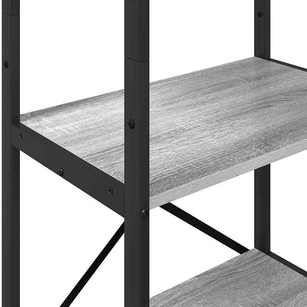 Hyllsystem Grå Sonoma 56 x 34 x 171 cm Konstruerat trä