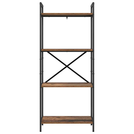 Hyllsystem Gammalt trä 56 x 34 x 133,5 cm Konstruerat trä