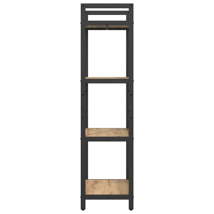 Hyllsystem 4 nivåer 56 x 34 x 133,5 cm Konstruerat trä