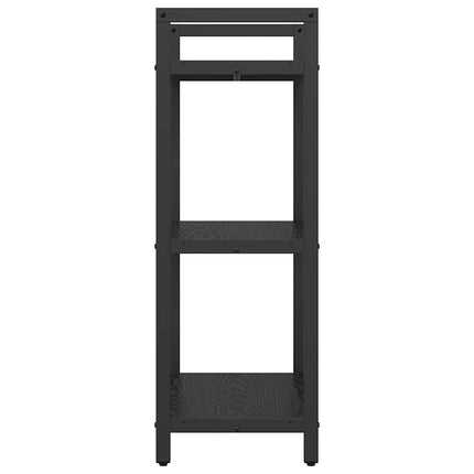 Hyllsystem Svart Ek 56 x 34 x 96 cm Konstruerat trä