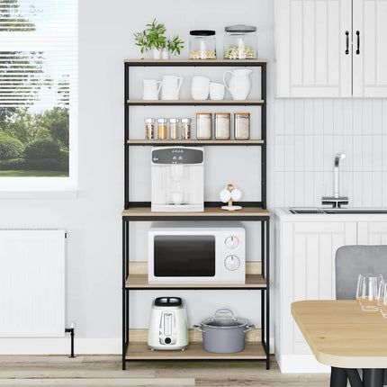 Köks hylla Sonoma-ek 80 x 40 x 168 cm Konstruerat trä