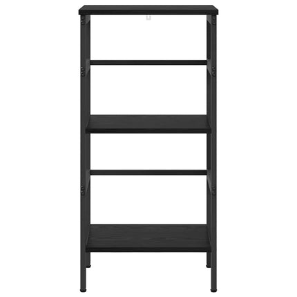 Hyllsystem Svart Ek 40 x 29,5 x 81 cm Konstruerat trä