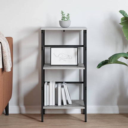 Hyllsystem Grå Sonoma 40 x 29,5 x 81 cm Konstruerat trä