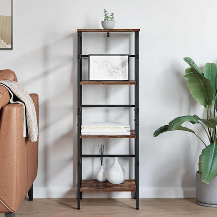 Hyllsystem Rökt ek 40 x 29,5 x 115 cm Konstruerat trä