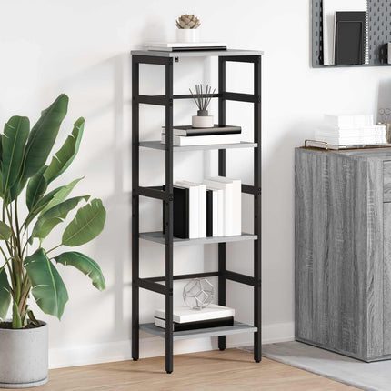 Hyllsystem Grå Sonoma 40 x 29,5 x 115 cm Konstruerat trä