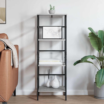Hyllsystem Grå Sonoma 40 x 29,5 x 115 cm Konstruerat trä